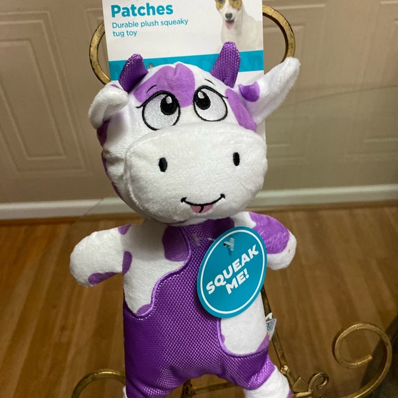 Brand New Two Tone Outward Hound Cow With Squeaker. - Picture 5 of 8